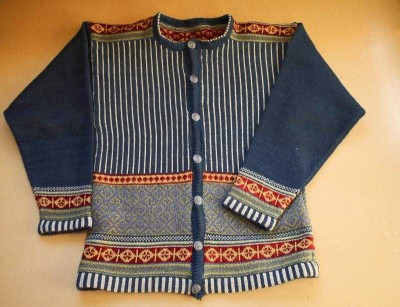 Cardigan avec teintures végétales